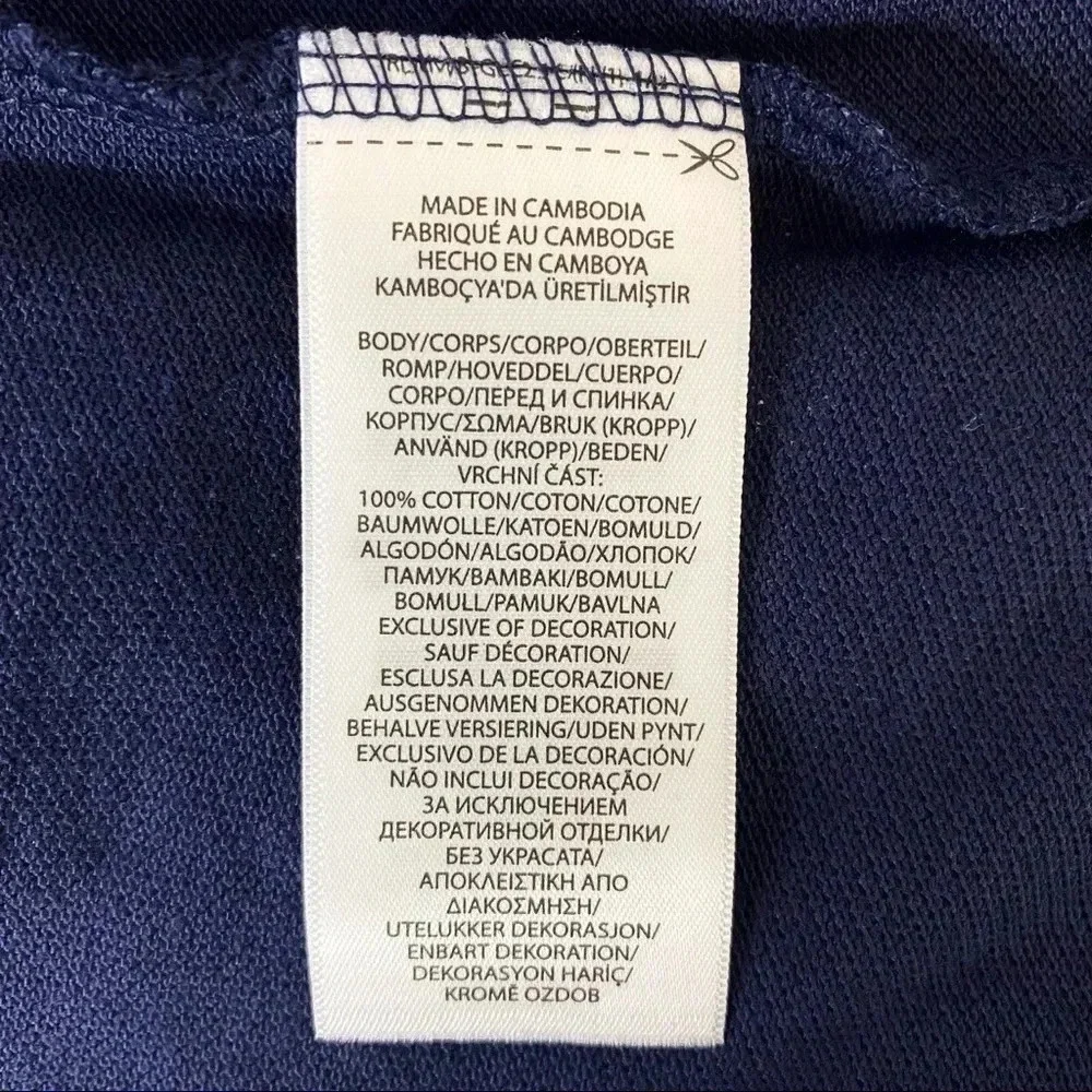 Ralph Lauren Polo Cruise Navy polo shirt Boys Large 14-16 - Picture 7 of 7